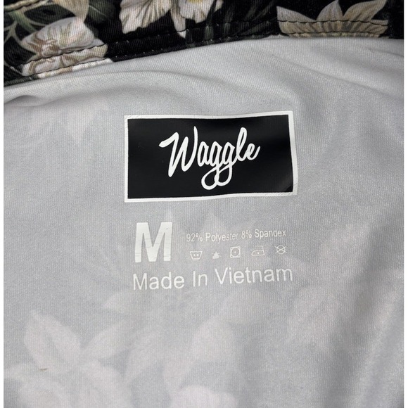 Waggle Men's M Polyester Black Panther Short Sleeve Polo - Picture 2 of 5